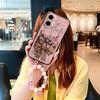 Роскошный мягкий силиконовый чехол с ремешком для TCL P80 Pro - Пылезащитный, Веселый цифровой дизайн