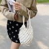 Small Design Straw Woven Bag Women New Summer High Grade Handbag Water Bucket Bag Westernized Beach Crossbody Bag
