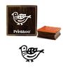Printtoo Craft Textile Print Bird Design Коричневый квадратный деревянный резиновый штамп Block-2 x 2