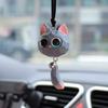 Подвесное украшение для автомобиля в виде кошки, симпатичная лиса, украшение для зеркала заднего вида автомобиля, декоративные аксессуары для салона автомобиля