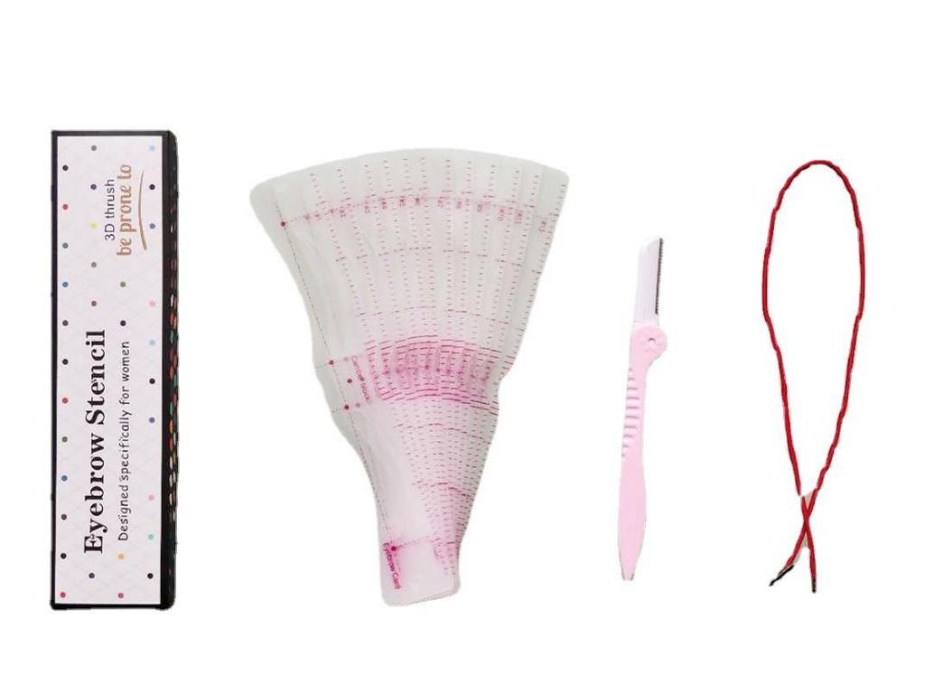 «Инструмент для рисования бровей для начинающих»: Силиконовая цельная карточка с креплением на голову с 12 стилями"