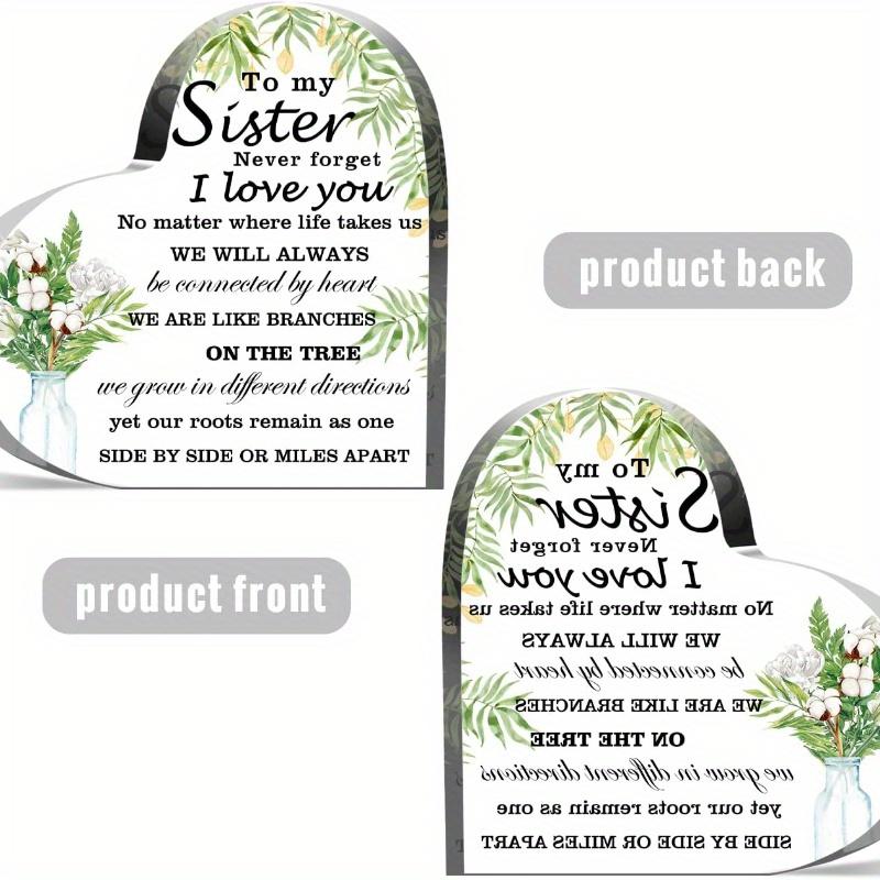 Сувенир «Сердце сестры» - Значимый подарок-пресс-папье на день рождения от брата или сестры