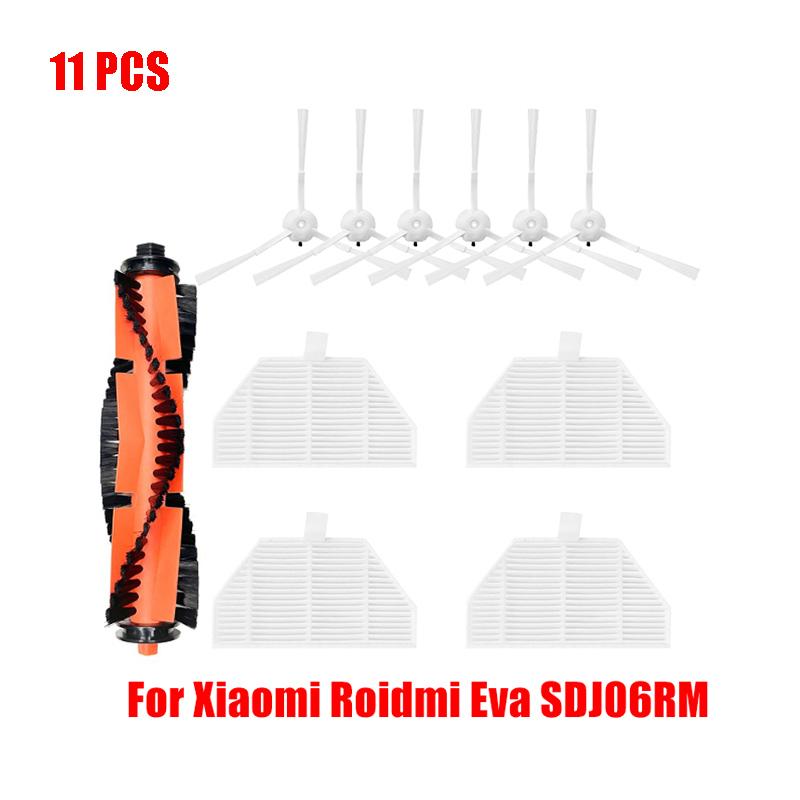 For Xiaomi Roidmi EVA Self-Cleaning Emptying Robot SDJ06RM Vacuum Cleaner Part Main Side Brush Hepa Filter Mop Cloth Replacement