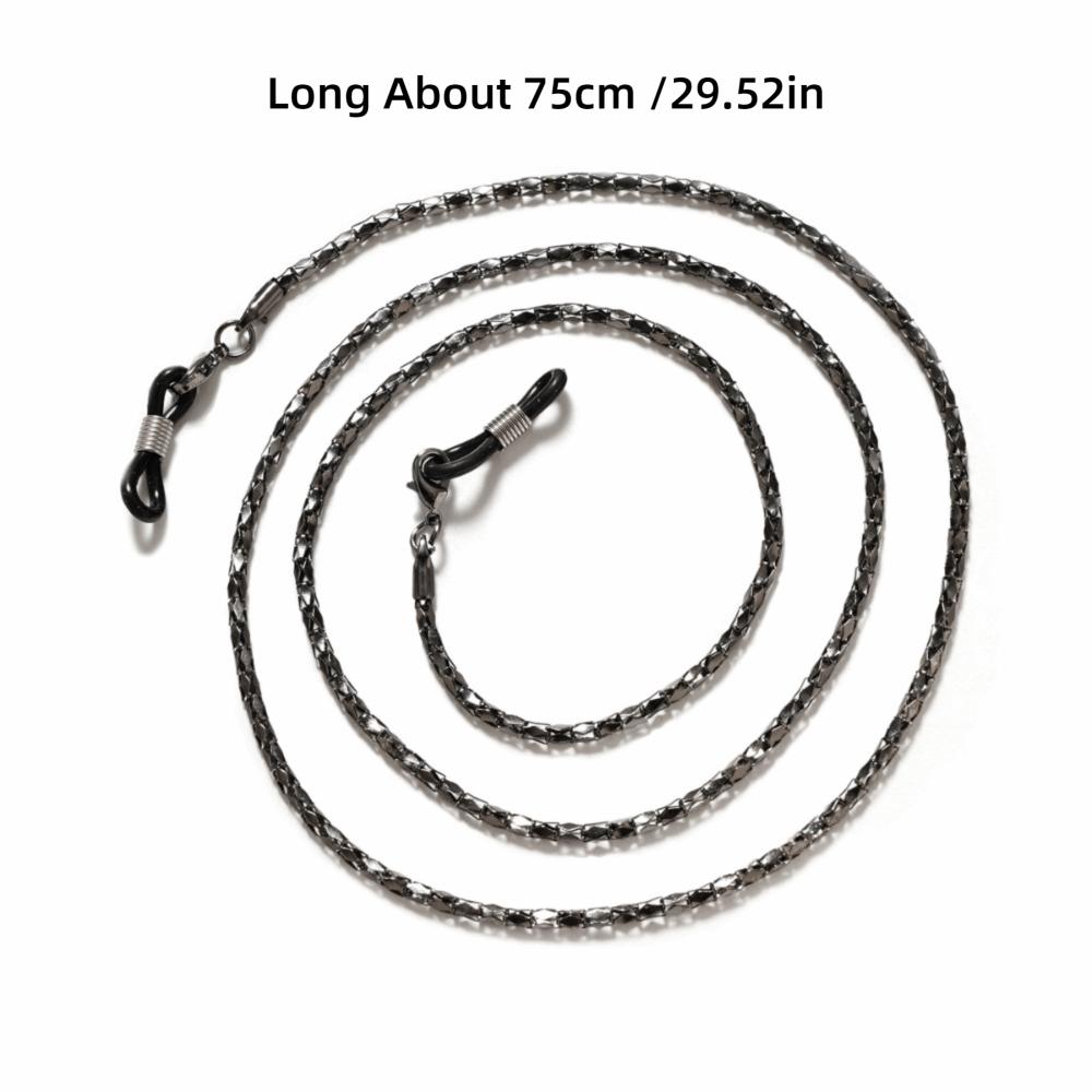 Модные Нескользящие Цепочки для Очков Полые Металлические с Алмазными Бусинами Шнурок для Солнцезащитных Очков Шнурок для Маски Шнурок для Очков Женские Мужские
