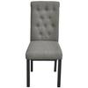 VidaXL 2x Chaise de Salle à Manger Tissu Gris Clair Chaise à Dîner Cuisine 242222