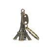 Zinc Zinc Alloy France Tower Keychain Vintage Paris Keyring Creative Eiffel Tower Bag Pendant  Bag Hanging