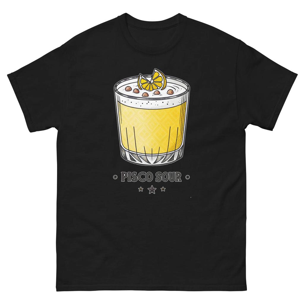 Футболка с принтом Pisco Sour Напиток Вкусный Популярный Напиток