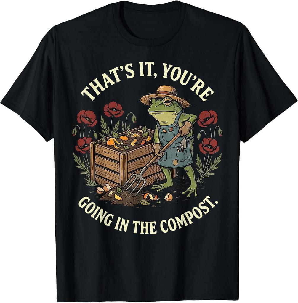 Compost Bound Graphic Tee - Eco-Friendly Humor Shirt