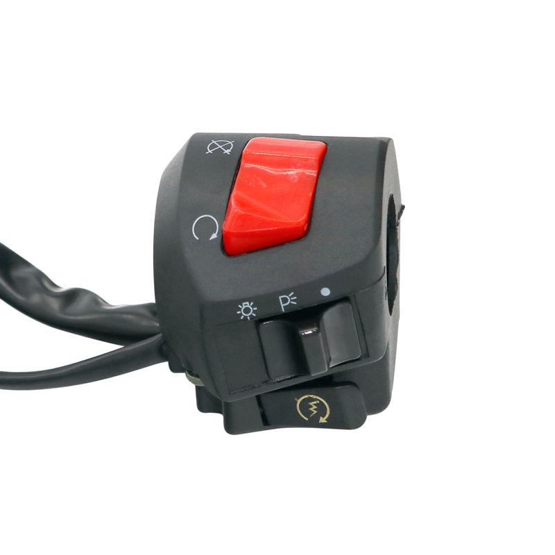 LMoDri Мотоциклетная ручка, левый и правый переключатели, звуковой сигнал поворота, фара, противотуманная фара, электрический старт, контроллер руля