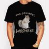 2026 Summer Unisexs Squirrel Letter Printed Round Neck Tshirt Neutral 100 Cotton Couple Street Soft Breathable Short Sleeve