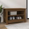 VidaXL Shoe Cabinet Honey Brown 70x38x45.5 Cm Solid Pine 813772