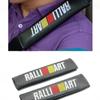 2pcs/set Carbon Fiber Strap Pad Seat Belts Shoulders/Automotive Interior Ralliart Auto Accessories