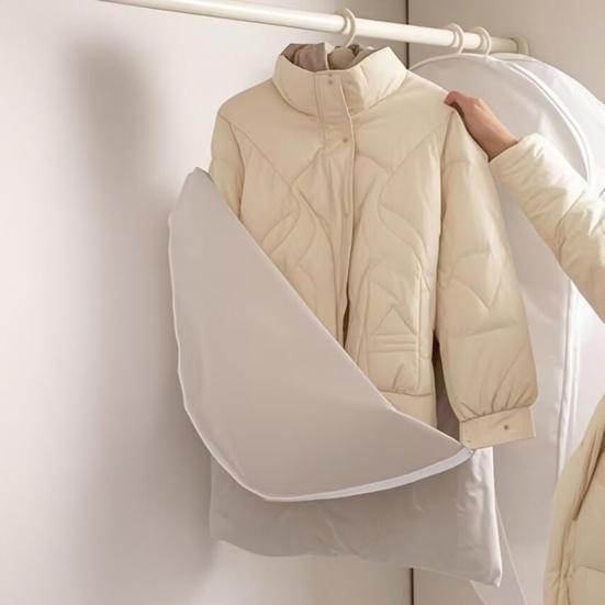 1/3 шт. Подвесные чехлы для одежды с самокомпрессионной молнией, большой емкости, прозрачные, экономящие место