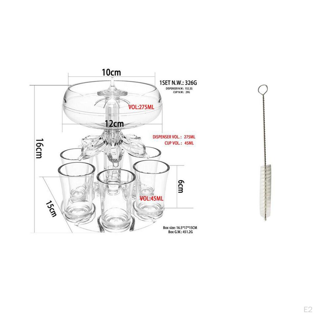 6 Стеклянный диспенсер, маленький, прозрачный, многоразовый, автоматический