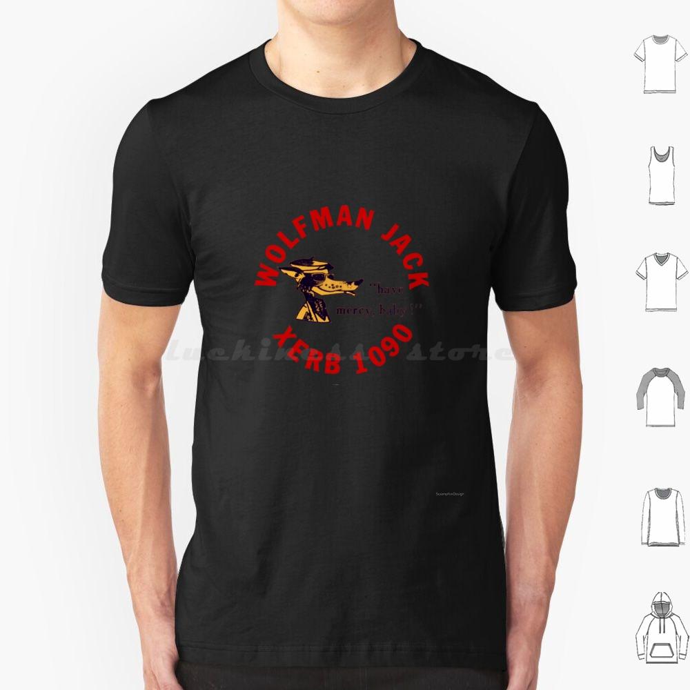 Xerb Radio Wolfman Jack T Shirt Big Size 100 Cotton American Graffiti Xerb 1090 Howl Like The Wolfman