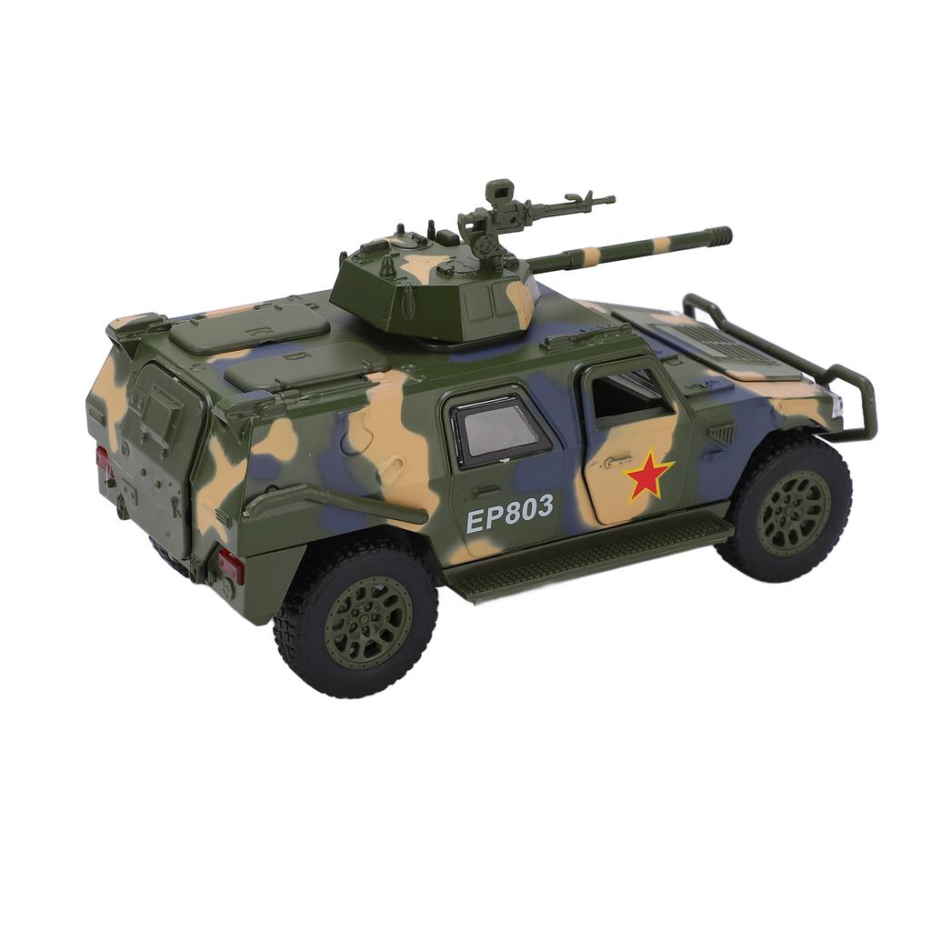1:32 Alloy Military Alloy Model Car Sound and Light Pull Back Off Road Vehicle Model for Children