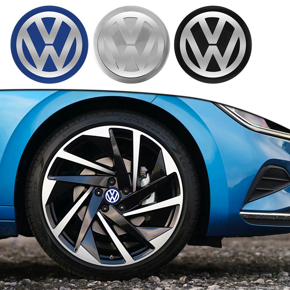 VEMZG1 56/60/65MM Car Car Wheel Center Hub Caps Sticker Auto Accessories For VW GTI Golf Polo Passat Mk6 MK7 Magotan Jetta Bora Beetle F26