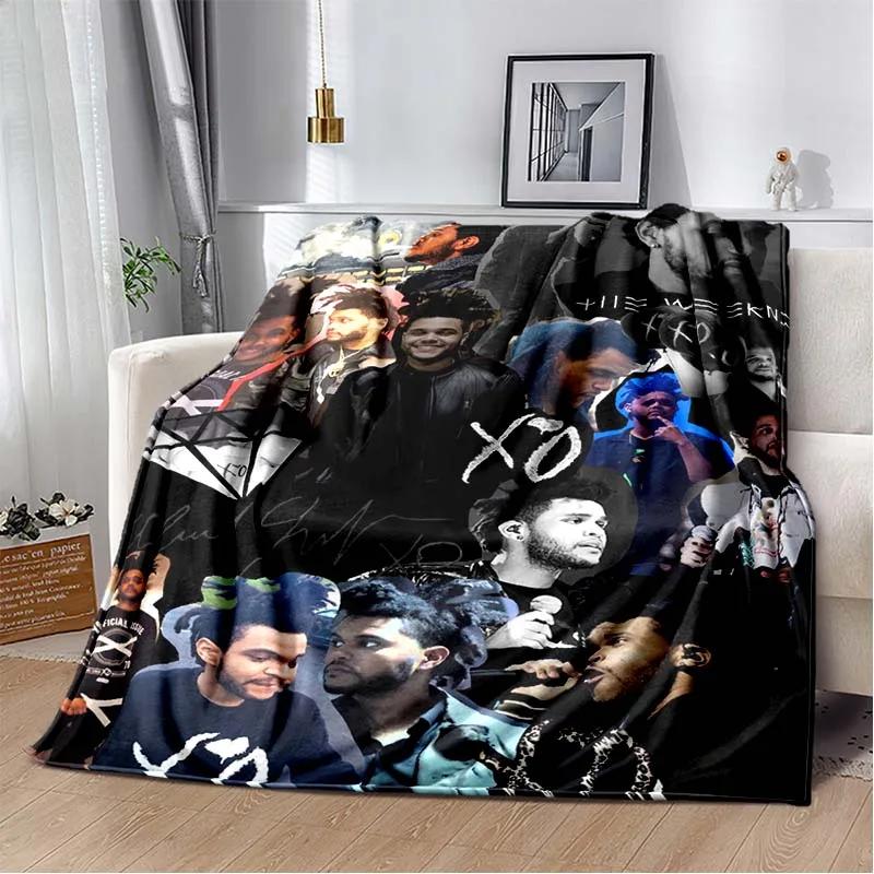 New Singer Star TThe Weeknd Soft Plush BlanketFlannel Blanket Throw Blanket for Living Room Bedroom Bed Sofa Picnic Cover Kids
