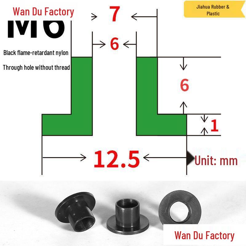 T-Shaped Nylon Insulating Bushing Spacer for M3-M35 Threads