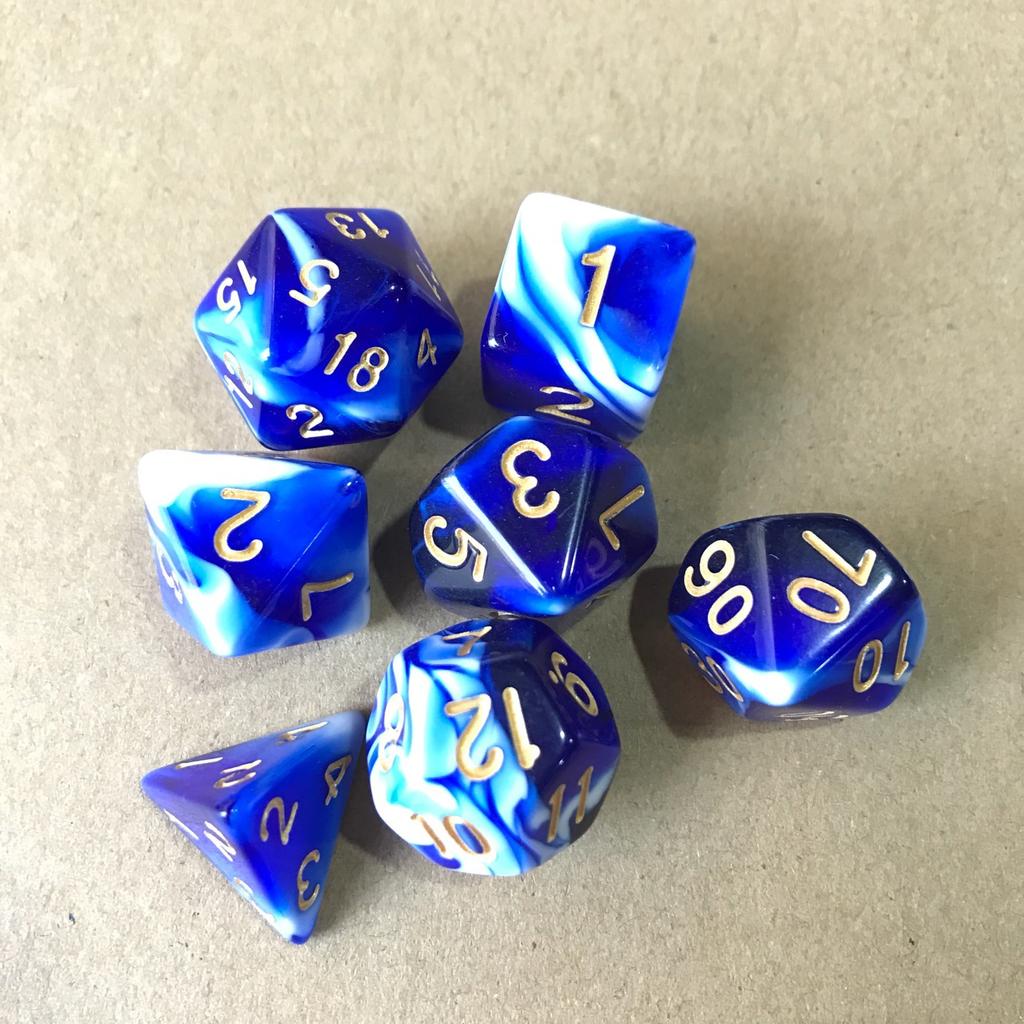 7 шт./лот, многогранные игральные кости из смолы D&D D4 D6 D8 D10 D% D12 D20, многогранные игральные кости TRPG, настольные игры