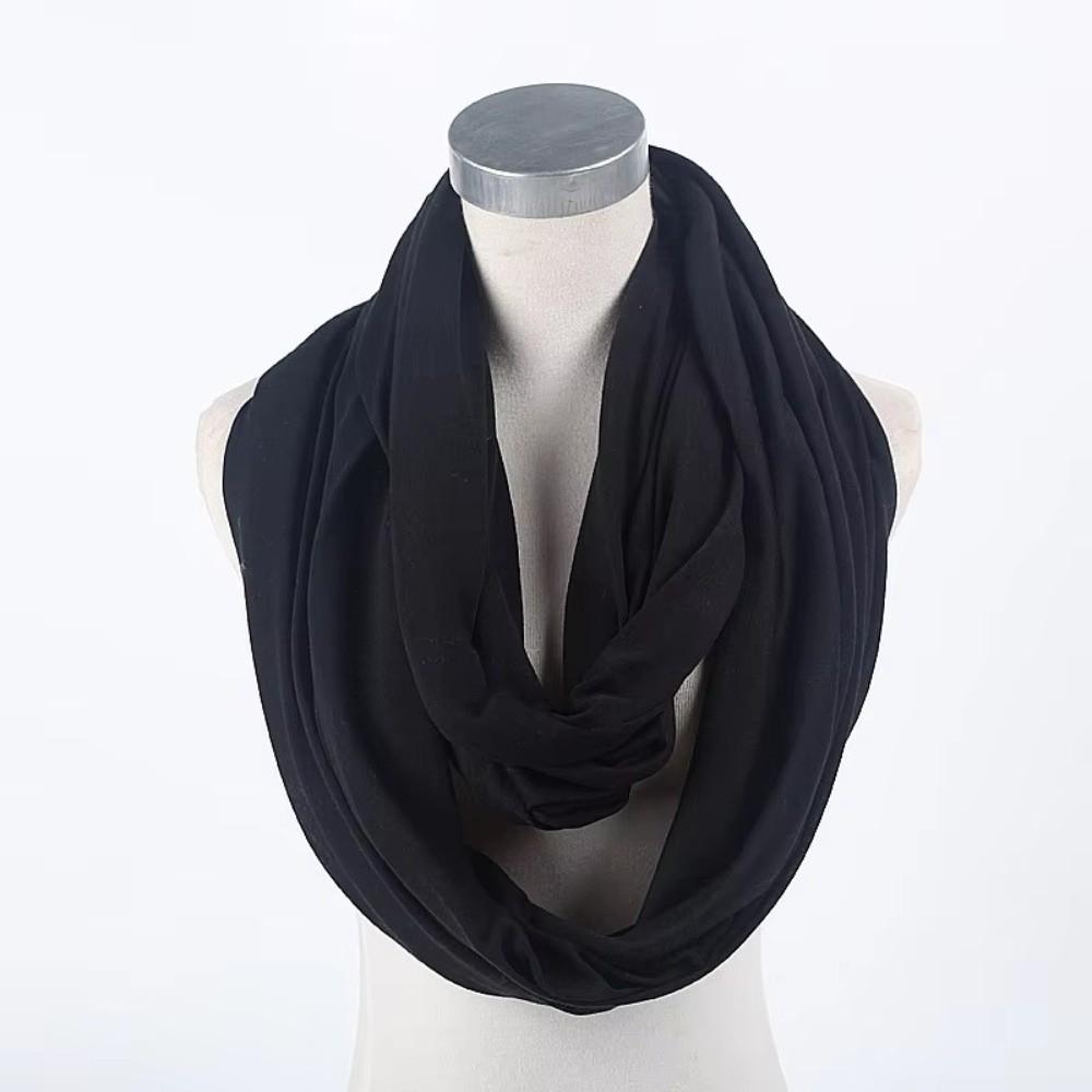 Lightweight Circle Scarf Solid Color Loop Scarf New Infinity Scarf for Women