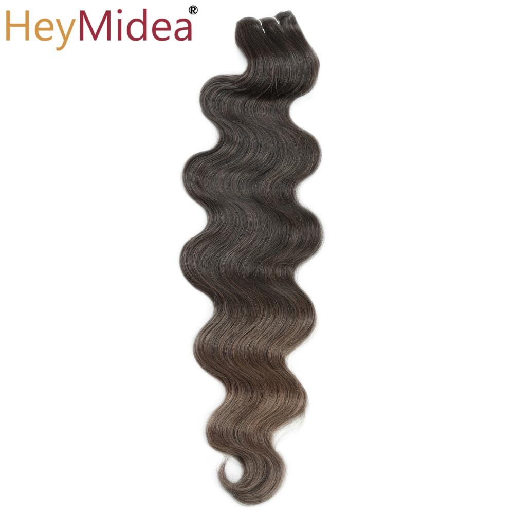 Body Wave Hair Bundles Weft Hair Piano Ombre Blonde Natural Synthetic Hair Extensions Thick Ponytail Loose Deep Hair Weaving