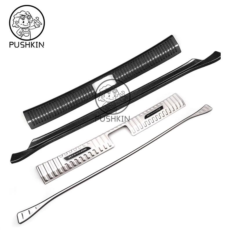 For Xpeng G6 2024 2023 Car Rear Trunk Sill Protector Stainless Steel Anti-Scratch Rear Bumper Interior Scuff Plate Guards Trim