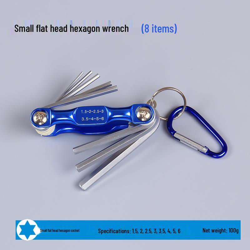 Складной набор Torx и шестигранных головок с брелоком - Хром-ванадиевая сталь CR-V