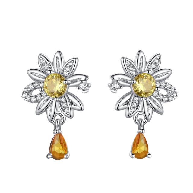 Серьги-кольца из серебра 925 пробы с ярким цирконом, сверкающие паве, двойные серьги-кольца для женщин, роскошные ювелирные изделия для свадьбы, помолвки и вечеринки 