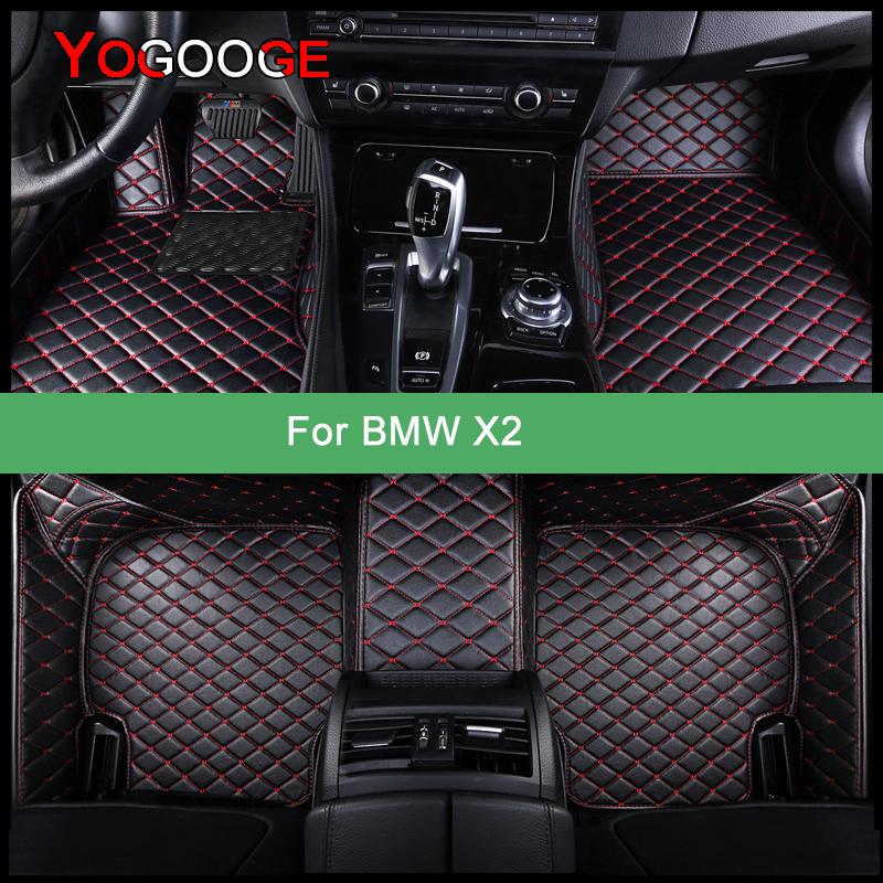 Автомобильные коврики YOGOOGE на заказ для BMW X2 F39, аксессуары для ног Coche
