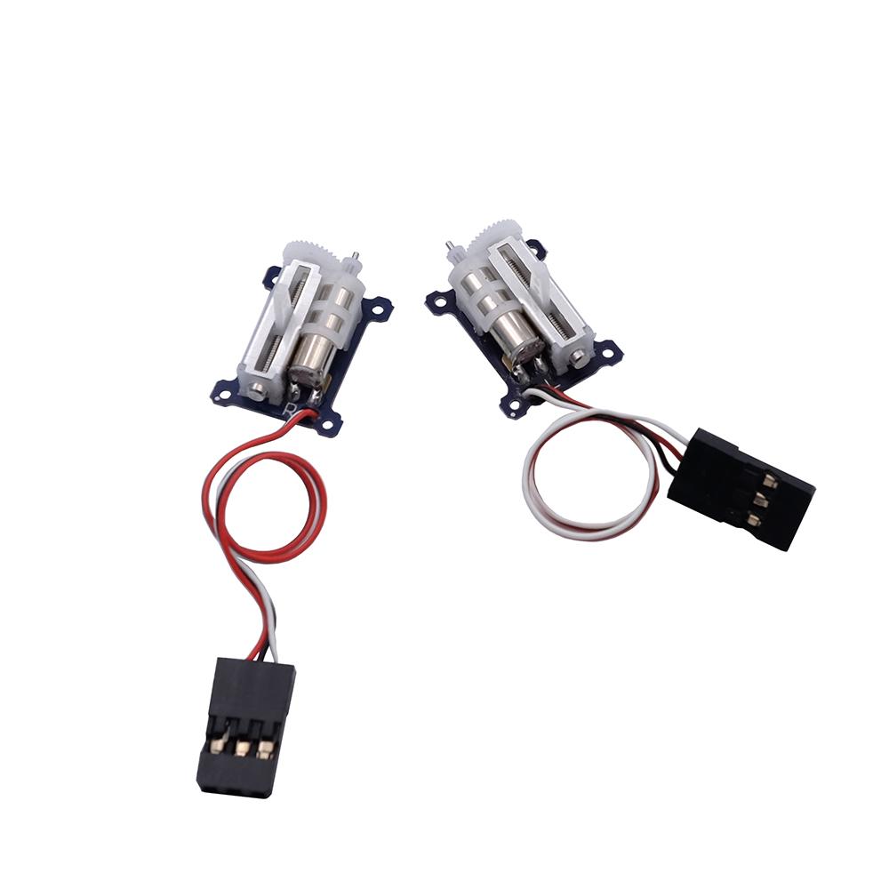 RC Micro Linear Servo - 2PCS Upgrade 9mm 1.5g Digital Linear Coreless Servo for Mini Aircraft (JR-Left-Side)