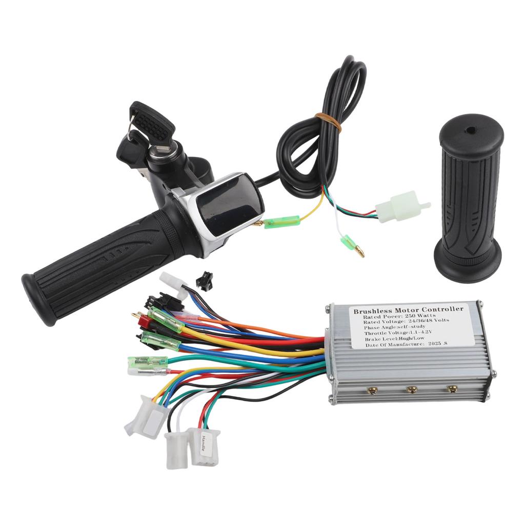 ЖК-ручка газа и бесщеточный контроллер двигателя для электровелосипедов 24В-48В //НОВЫЙ