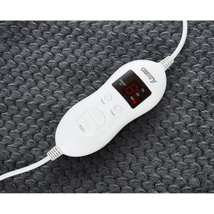 Chauffe-lit Électrique 150x100cm 5 Niveaux De Température, Minuteur Lavable 60 W Camry CR 7416 85W Gris 32465