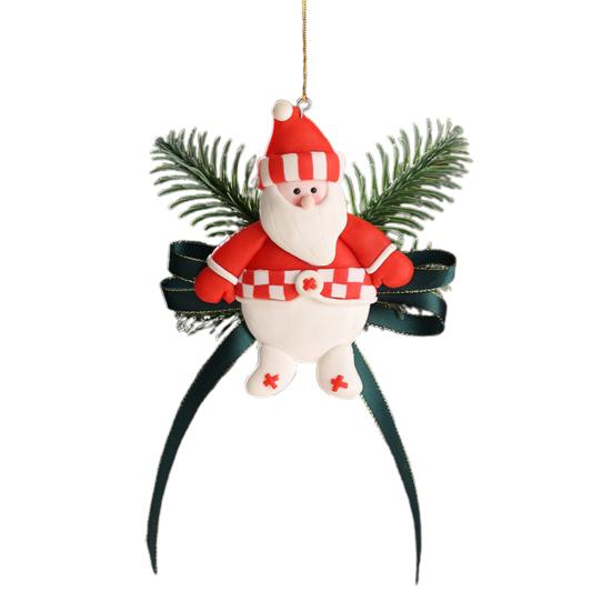 Рождественское украшение Маленький сапожок Варежка Санта Снеговик Пряничный человечек Подвесное украшение на елку Праздничный декоративный кулон для автомобиля для декора стен и дверей