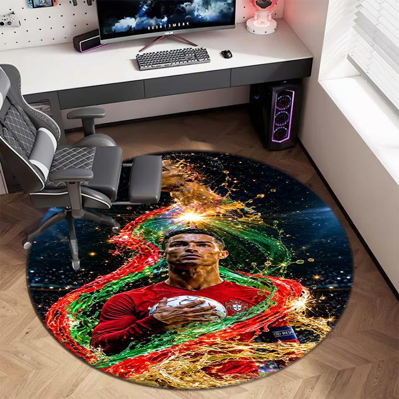 Cristiano Ronaldo Trophy Glory Carpet Doormat Home Decor Dormitory Decoration Office Chair Cushion Protective Pad