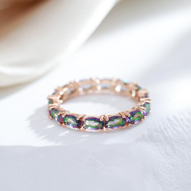 Полный красочный циркон женщин палец кольца личности штабелируемые ювелирные изделия модные аксессуары