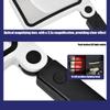 Lightweight Bright LED Illuminated 3.50X Handheld Magnifier Portable Lighted Reading Glass For Senior Craftsmen Traveler