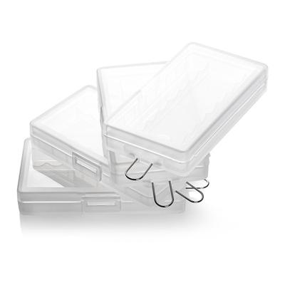 Компактный держатель для хранения батареек на 8 слотов, 3А, с прозрачным дизайном для использования дома и в путешествиях