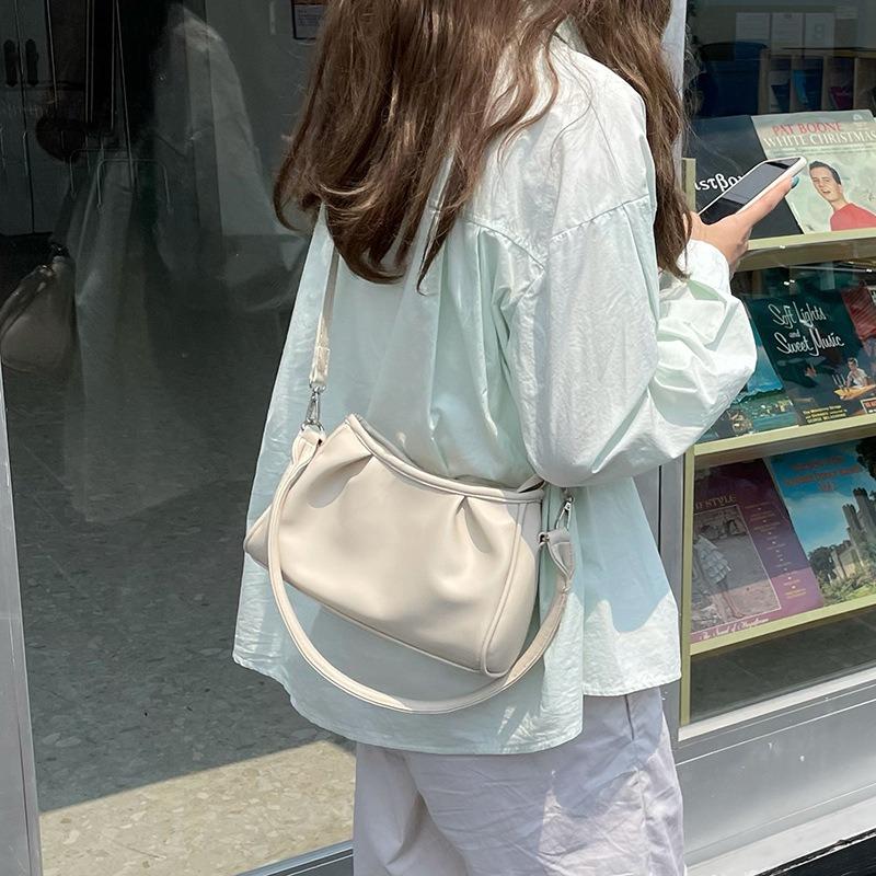 Складчатая сумка-облако женская сумка под мышку нишевый дизайн кроссбоди универсальная маленькая сумка 2 новых трендовых