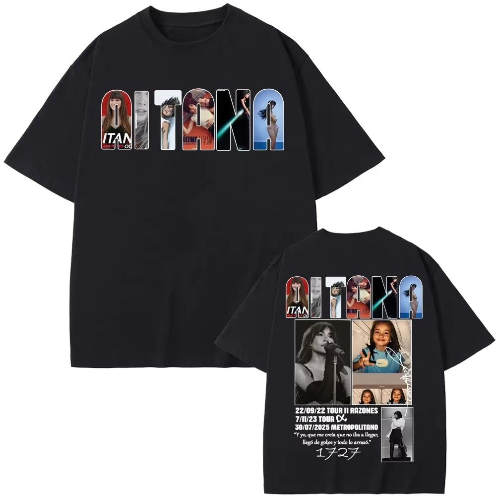 Singer Aitana Music Album Tour 2026 Graphic T Shirts Unisex Women Clothing Fashion Aesthetic Tshirts Cotton Comfort Casual T Shirt