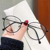 Anti Blue Light Myopia Glasses Women Oval Metal Frame Computer Glasses Fashion Glasses