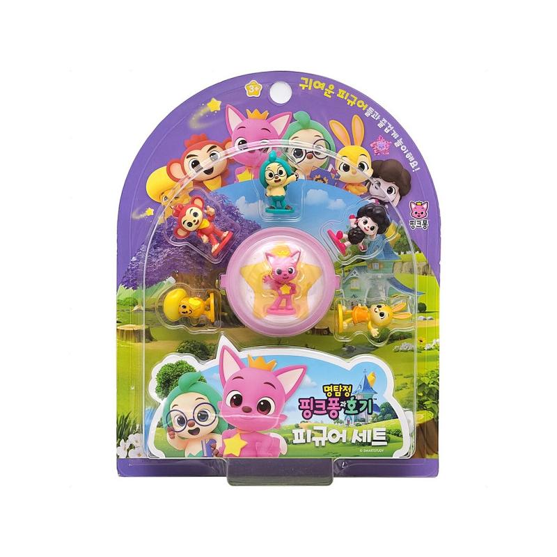 PINKFONG Wonderstar Detective Pinkfong Hogi Фигурка 1 Набор(1 упаковка 6 шт. фигурок)