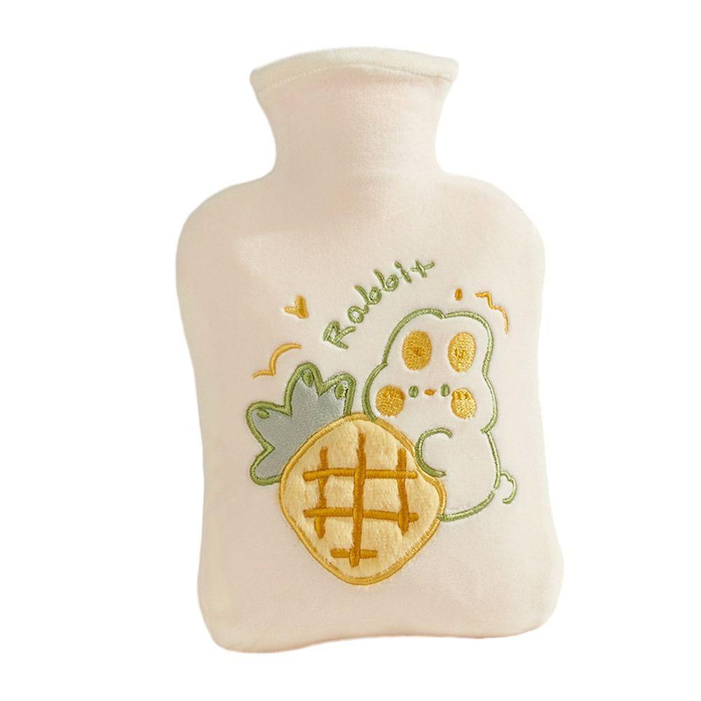 500/1000ML Hot Water Bottle Cartoon Water Bag Water Injection Hot Water Bag Stress Pain Relief