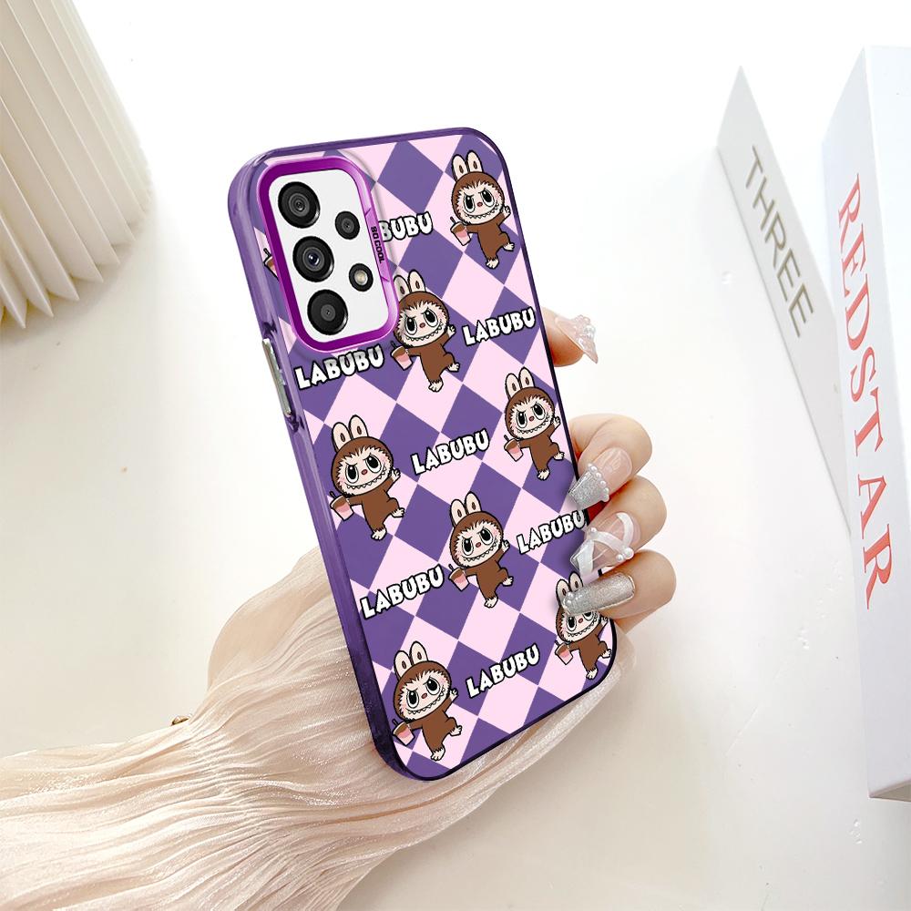 Окрашенный узор, цветной серебристый, двухсторонний, жесткий, противоударный чехол для телефона Samsung