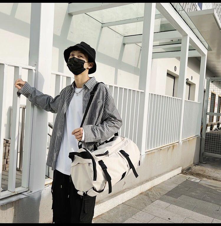 Мужской дорожный рюкзак большой вместимости и наплечная сумка для спортзала