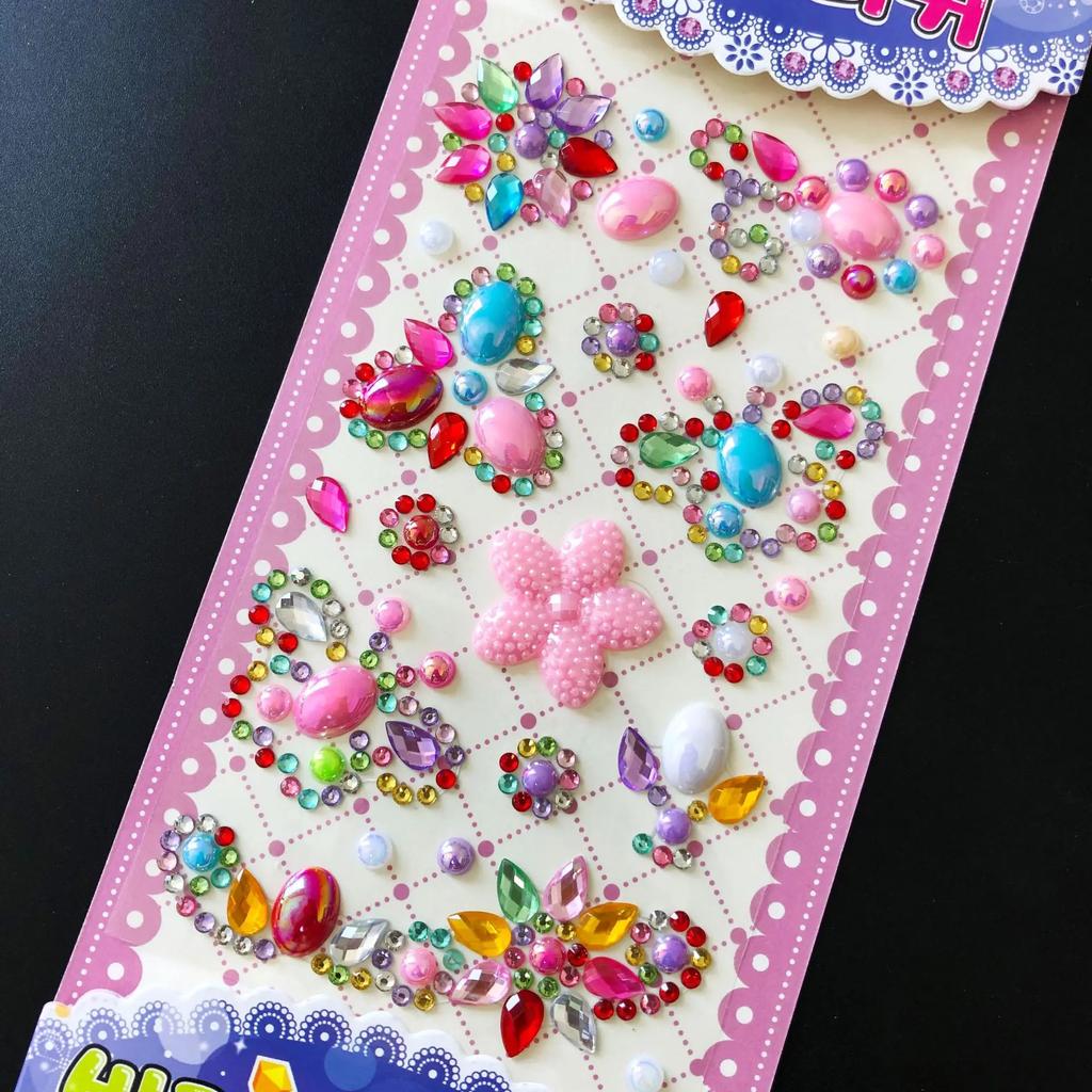 Самоклеящаяся 3D наклейка со стразами в виде бриллиантов, акриловые кристаллы, креативные DIY поделки, драгоценные камни для украшения чехла телефона, ноутбука