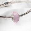 DIY Versatile Pink Large-Hole Glass Bead Bracelet Accessory