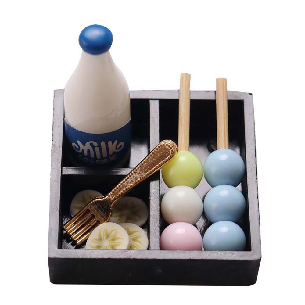 Scene Model Photo Props Doll Accessories Simulation Food Toy Miniature Snack Drink Dollhouse Bento
