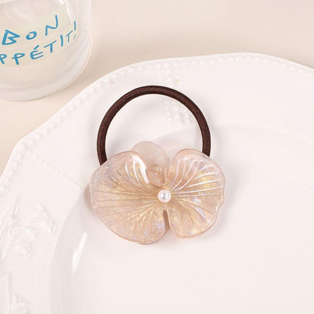 Korean Style Butterfly Orchid Hairpin Hair Rope Fresh Barrettes Flower Duckbill Clip Wedding