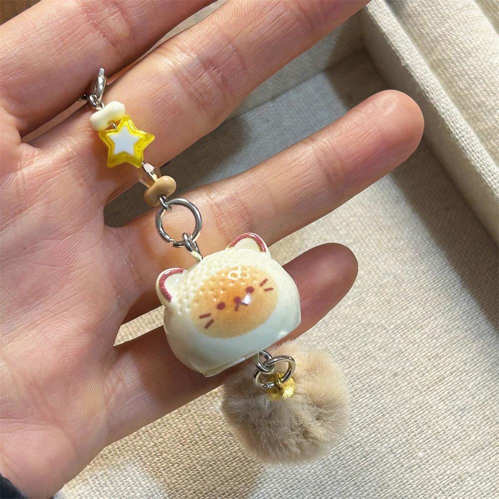 Cute Fluffy Kitten Doll Bag Charm Delicate Charm Sweet Lucky Cat Phone Chains Pendant Car Trinkets Accessories Bag Charm